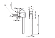 Load image into Gallery viewer, Siegenia Hebel Si-Line White SKB/PSK (Tilt &amp; Slide) In/Out Handle Rosette Set (RAL 9003).