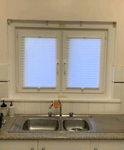 Load image into Gallery viewer, Honeycomb 100% Block Out Blinds. Plastic Clips placed on the top &amp; bottom glazing/glass stop beads for manual operation. Framed using a 5mm rebate depth with a 17mm wide edge. Integral Blinds Uv 2.0 | SHGC; 0.18 &amp; Rw 27-50dB. 30mm, 33mm, or 37mm DGU which are manually operated or remote control operated (AAA batteries).