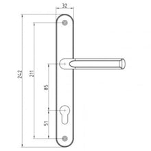 Load image into Gallery viewer, European PZ 85mm 35mm Backet 211.5mm Screw Centres 13mm Depth 242mm Plate Length