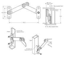 Load image into Gallery viewer, Commercial Stainless Steel Child Safety Window Restrictor - Silver (130mm Opening)