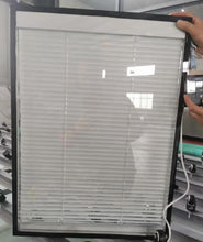 Load image into Gallery viewer, Integral Roll-Up Blinds: Remote-controlled (AAA batteries). Uv 2.0 | SHGC; 0.18 & Rw 27-50dB. 30mm, 33mm, or 37mm DGU. 5mm Clear Glass + 20/23/27mm Air Spacer + 5mm Clear Glass.