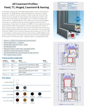 Load image into Gallery viewer, 7* uPVC Double Triple Glazed Windows Doors Energy Efficient Acoustic Glass Thermal Insulation Performance Sustainable Passive Tiny House Living Aluplast Deceuninck Zendow Kommerling C70 Gold VEKA Softline MD82 Rehau Synego Siegenia Roto Bunnings Hardware