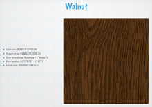 Load image into Gallery viewer, uPVC D-Quadrant, Bead, Fillet, Tri-Quad, Hollow Chamber Strips, D-Section &amp; Edge Fillet Trims. Walnut V Woodgrain Decor Renolit Exofol FR/FX Laminated Foil.