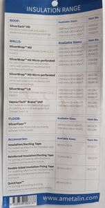 Insulation - Building Wrap | Sarking | Sizalation | Batts | Silver Tape