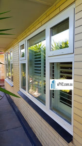 VEKA Softline 70AD Effect Line Double Glazed Tilt & Turn Awning Sliding Tilt Inwards Windows.