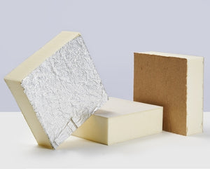 Construction Fire-Retardant PIR Insulation Board Panels Polyisocyanurate Premier Vinyl Film Foil Fibreglass Stoneglass Glass Veil & Polyurethane Foam PUR Classic Insulated Panels EN 1311-6 Wall Panels Floor Panels Ceiling Panels Roofing Panels