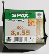 Load image into Gallery viewer, SPAX (3.5x55mm) (Indoor Flooring | Solid Hardwood Zinc Screws) Partial Thread w/Ribs (TX10) (x500pcs).