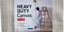 Load image into Gallery viewer, 9oz Heavy-Duty Canvas (1.5m x 3.6m) (5ft 12&#39;)