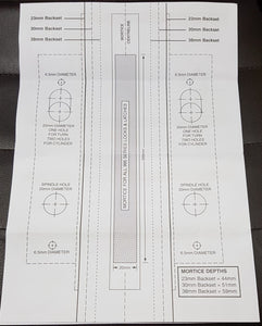 Allegion Legge Vestibule Commercial 995MF Mortice Lock Kit F/20/23-85-8mm (L195mm).