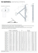 Load image into Gallery viewer, AmesburyTruth 13 Series Awning Friction Stays.