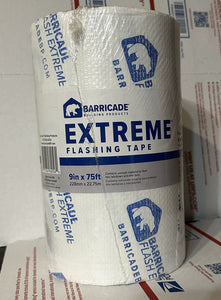 Barricade Extreme Flashing Tape (W228mm x L22.86m) x1 Roll (9" x 75") Exceeds AAMA 711-13 Requirements.