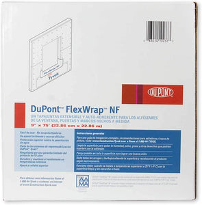 DuPont Tyvek FlexWrap NF Adhered Butyl Flashing Tape (W228mm x L22.86m) x1 Roll (9" x 75").