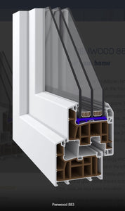 7* uPVC Double Triple Glazed Windows Doors Energy Efficient Acoustic Glass Thermal Insulation Performance Sustainable Passive Tiny House Living Aluplast Deceuninck Zendow Kommerling C70 Gold VEKA Softline MD82 Rehau Synego Siegenia Roto Bunnings Hardware