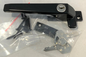 Whitco Series 25 Awning/Casement Interlock CAM (LH & RH) Window Catch/Latch Handles w-Key Alloy (RAL 9005).