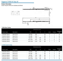 Load image into Gallery viewer, Siegenia Titan-AF #TSKK Scissor Stays AF SZ 0, 1, 2, 3, 4.